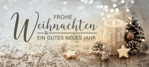 Christmas greeting card german text - Merry Christmas and happy